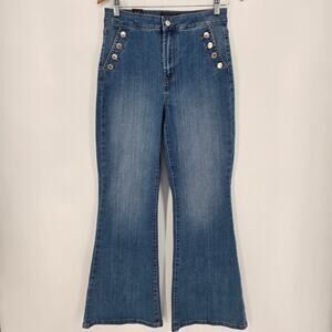 Rachel Rachel Roy High‑Rise Sailor Flare Jeans – Size 8/29, Delia Wash